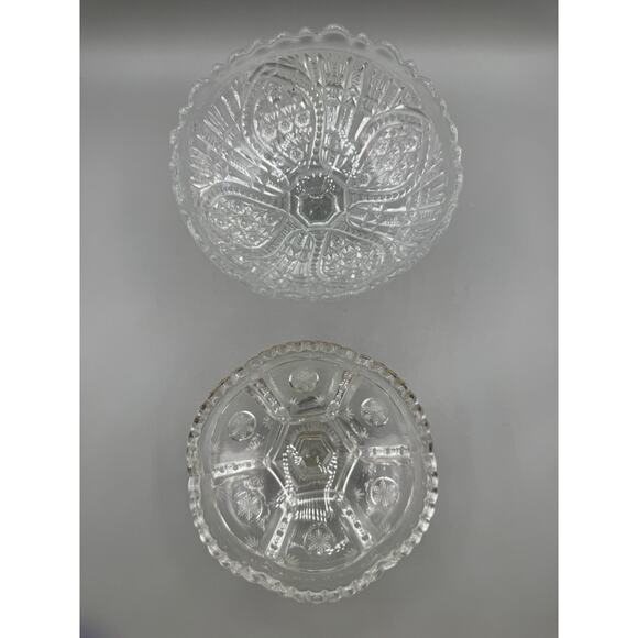 EPAG Compote Bowl Trinket Candy Dish Jewelry Nuts Set 2 Antique - Picture 2 of 9